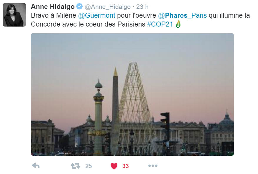 Anne Hidalgo twitte PHARES